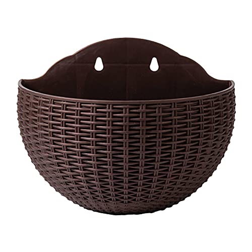 Luckxing Blumentöpfe Zum Aufhängen, Pflanzkorb Blumentopf Hängend Aus Plastik, Bunt Hänge Blumentopf Für Balkon, Zaun, Garten, Wand, Robuster Hängetopf Mit Abnehmbarem Haken & Ablaufloch - 21x16.5cm von Luckxing