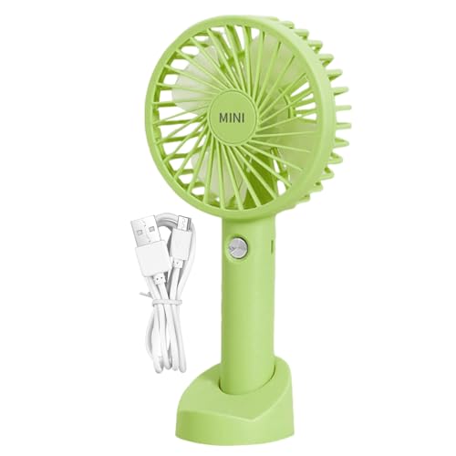 Luckxing Handventilator USB Ventilator - Tragbarer 1200 MAh Wiederaufladbar Handventilatoren Mit Halterungsockel, 3 Gängen Steuerung Tragbar Ventilatoren Für Ausgehen Hause Sein Arbeiten von Luckxing