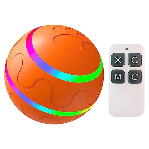 Luckxing Hunde Ball, Interaktives Hundespielzeug Drahtlose Fernbedienungskugel Katzenspielzeug Ball Automatischer Beweglicher Hüpfball Für Rassen Hunde & Welpen, Chaser Toy Ball Für Haustiere von Luckxing