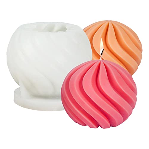 Luckxing Kerzenform Set, Spiralkugel Kerze Form Geometrische Ball Silikonform Große Wirbel Ball Formen Für Wachs Seife Kerzen Twist Machen Personalisierte Kerze Formen Luckxing Kerzenform Set, Spiralkugel Kerze Form Geometrische Ball Silikonform Große Wirbel Ball Formen Für Wachs Seife Kerzen Twist Machen Personalisierte Kerze Formen von Luckxing