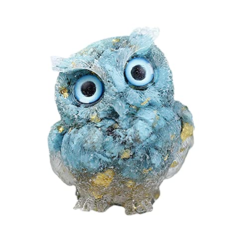 Luckxing Kristall Deko-Eule, Kristall Eulen Figur Realistisches Aussehen Kristalleule Kristalltiere Tabletop Ornament Centerpiece Home Decor Living 3D Für Home Party Supplies Geburtstagsgeschenk von Luckxing