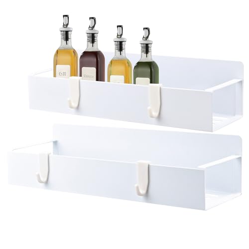 Luckxing Magnetische Tassenhalter Ablage - Kühlschrank Wasserbecher mit Magnet - 2 Stück zur Organisation von Tassen mit 4 Haken für Waschmaschine und Mikrowelle im von Luckxing