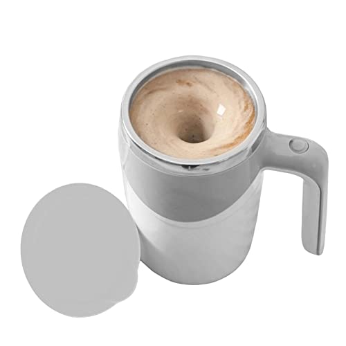 Luckxing Selbstrührende Kaffeetasse Edelstahl Self Stirring Coffee Mug Cup Auto Magnetbecher Mixer Cup von Kaffee, Tee, heißer Schokolade, Milch, Eiweißshakes von Luckxing