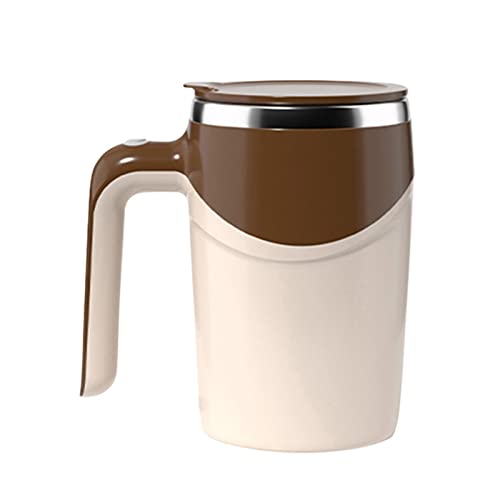 Luckxing Selbstrührende Kaffeetasse Edelstahl Self Stirring Coffee Mug Cup Auto Magnetbecher Mixer Cup von Kaffee, Tee, heißer Schokolade, Milch, Eiweißshakes von Luckxing