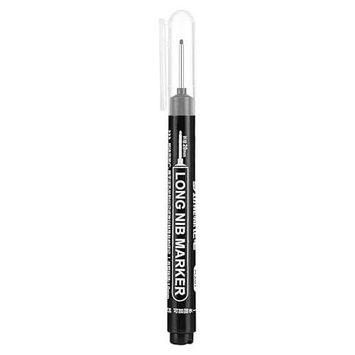 Luckxing Tieflochmarker, 10 Stück Bohrlochmarker, 20mm Extralange Spitze Tiefenlochmarker, Bohrlochmarkierungen Markierungsstift Für Holz, Kunststoff, Wand, Metall, Karton Baustellen Stift von Luckxing