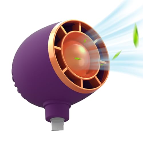 Luckxing Tragbarer -Ventilator, tragbarer Taschen-Handy-Ventilator | Sicherer, um 180 Grad drehbarer Handy-Lüfter,Tragbarer, energiesparender -Plug-in-Ventilator für Familie, Freunde und von Luckxing