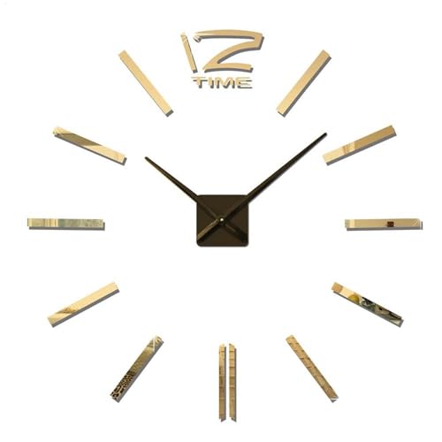 Luckxing Wanduhr Rahmenlos - Rahmenlose -Wanduhr,Selbstklebender Durchmesser 60 cm Wanduhr Kit für Zuhause Wohnzimmer Schlafzimmer Büro Dekoration von Luckxing