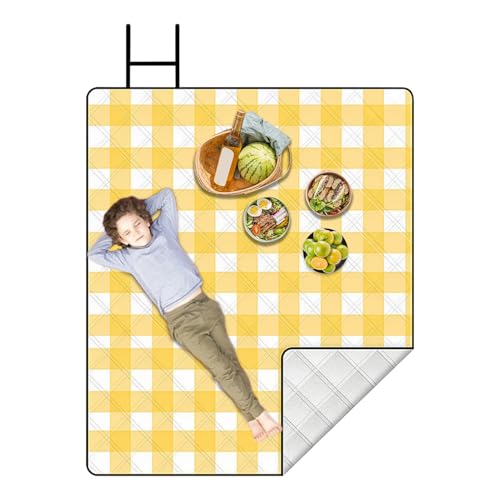 Picknick Matte - Wasserfeste Picknickdecken | Ganzjahres Faltbare Decke Für Gruppenaktivitäten Musikfestival Camping Park von Luckxing