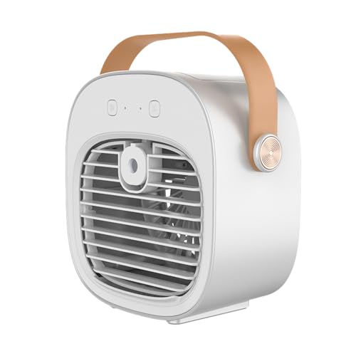 Tragbare Klimaanlage Mobil, Turmventilatoren Wiederaufladbarer Ventilator Mit Wasserkühlung Persönlicher 3-Geschwindigkeiten Kühlventilator Mit Wassertank Luftkühler Für Camping, Zelt, Auto, Zimmer von Luckxing