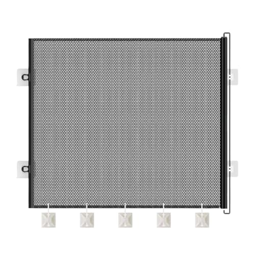 Treppenschutzgitter Ausziehbar 110cm/130cm/150cm Extra Breit Babygitter, Faltbarem Design Einhandbedienung Türschutzgitter Für Babys Und Haustiere, Kinderschutzgitter Maschengitter Für Treppen, Türen von Luckxing