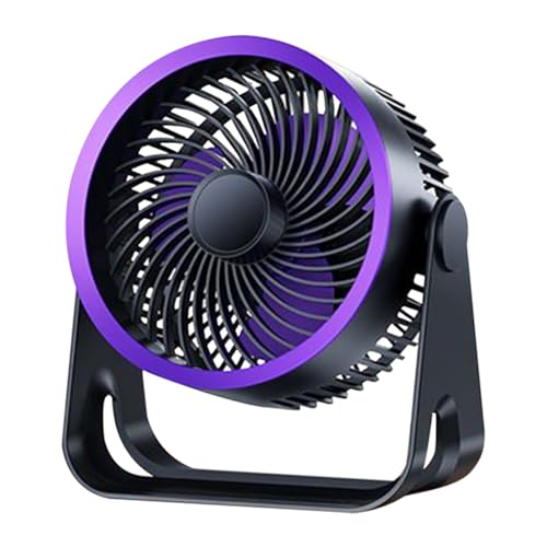 USB Ventilator Mini Tischventilatoren Leiser Betrieb, Wandmontierbare USB Powered Tischventilator, 3 Geschwindigkeiten Und 360° Neigefunktion USB-Ventilatoren Für Home Schlafzimmer Tisch Deskto von Luckxing