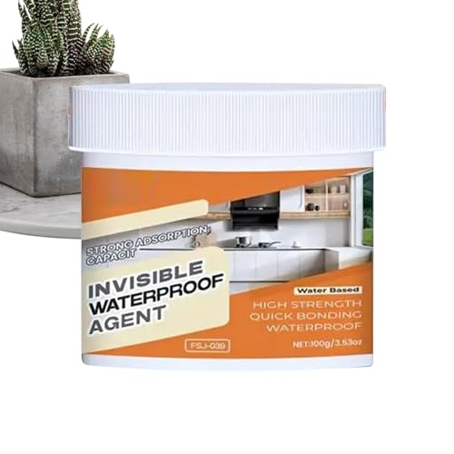 Unsichtbarer Imprägniermittel | Unsichtbarer Wasserdichter Kleber | 100 g Klarer Reparaturkleber für Isolierung und Abdichtung für Fliesenfugen, Dach, Badezimmer, Toilette, Küche von Luckxing