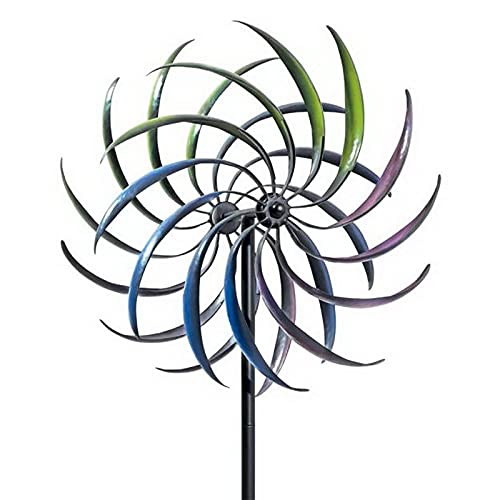 Windspiele Schönes Und Großes Windrad Für Garten - Metall - Ø 40,5cm / Höhe: 200cm - Wetterfest - Hochwertige Qualität & Stabiler Standstab - Gartenstecker/Metallwindrad/Windräder - Gartendeko Windspiele Schönes Und Großes Windrad Für Garten - Metall - Ø 40,5cm / Höhe: 200cm - Wetterfest - Hochwertige Qualität & Stabiler Standstab - Gartenstecker/Metallwindrad/Windräder - Gartendeko von Luckxing