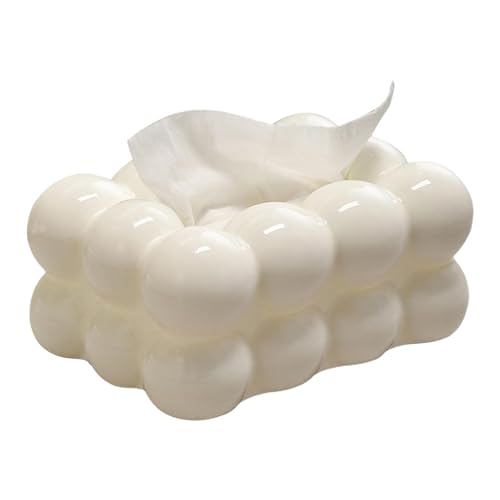 Zuckerwatte Form Tissue Box, MarshmallowForm Taschentuchbox, Taschentuch-Aufbewahrungsbox, Kreativ Kosmetiktücher Box,Haushalts Wohnzimmer Papier Aufbewahrungsbox, Restaurant Modernes Tissue Box von Luckxing