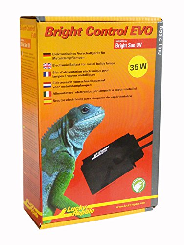 Lucky Reptile Bright Control EVO - 50 W Vorschaltgerät für Metalldampflampen - Elektronisches Vorschaltgerät für Bright Sun UV Strahler - Betriebseinheit UV Lampe - Zubehör Terrarium Beleuchtung von Lucky Reptile