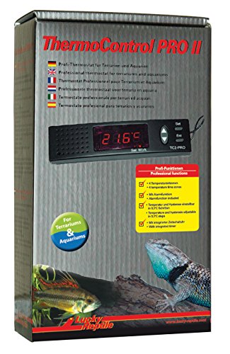 Lucky Reptile CLT060 Thermo Control PRO II , Elektronischer Thermostat mit Zeitschaltuhr und Nachtabsenkung, 1 Stück (1er Pack) von Lucky Reptile