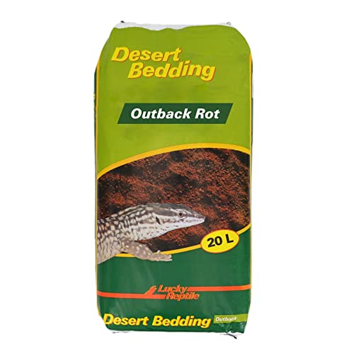 Lucky Reptile DBO-20 Desert Bedding "Outback rot" 20 Liter, Bodengrund für Wüstenterrarien, grabfähig von Lucky Reptile