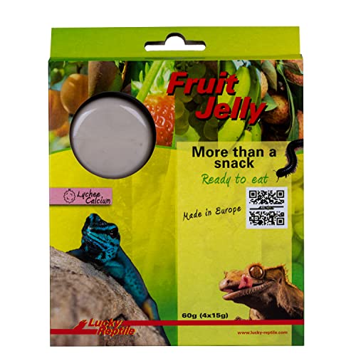 Lucky Reptile Fruit Jelly, Geschmack:Lychee Calcium, Inhalt:4 x 15g Lucky Reptile Fruit Jelly, Geschmack:Lychee Calcium, Inhalt:4 x 15g von Lucky Reptile