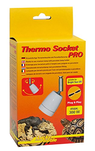 Lucky Reptile HTSP-5 Thermo Socket Pro, Porzellanfassung mit Gelenk, montierte Terrarienleuchte, 1 Stück (1er Pack) Lucky Reptile HTSP-5 Thermo Socket Pro, Porzellanfassung mit Gelenk, montierte Terrarienleuchte, 1 Stück (1er Pack) von Lucky Reptile