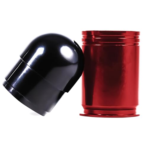 Lucky Shot | 40mm Schnapsglas | "40-Mike-Granate" | CNC | Aluminium | Rot (60ml) von Lucky Shot