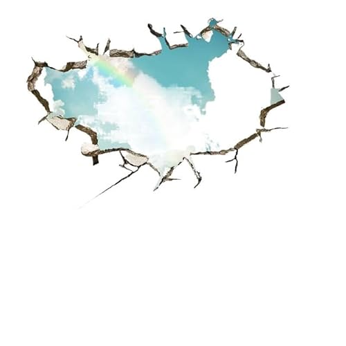3D-Wandaufkleber LuckyGGT Blauer Himmel Weiße Wolken Landschaft Wandtattoo Wohnzimmer Dekoration Abnehmbarer Hintergrund Wandaufkleber 60 * 90cm 3D-Wandaufkleber LuckyGGT Blauer Himmel Weiße Wolken Landschaft Wandtattoo Wohnzimmer Dekoration Abnehmbarer Hintergrund Wandaufkleber 60 * 90cm von LuckyGGT