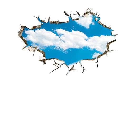 3D-Wandaufkleber LuckyGGT Blauer Himmel Weiße Wolken Landschaft Wandtattoo Wohnzimmer Dekoration Abnehmbarer Hintergrund Wandaufkleber 60 * 90cm 3D-Wandaufkleber LuckyGGT Blauer Himmel Weiße Wolken Landschaft Wandtattoo Wohnzimmer Dekoration Abnehmbarer Hintergrund Wandaufkleber 60 * 90cm von LuckyGGT
