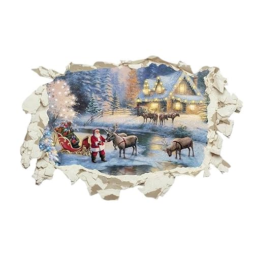 Glücklicher GGT Weihnachtsatmosphäre Dekoration Wandaufkleber Weihnachtsmann Feiertagsdekoration Aufkleber Wohnzimmer Selbstklebender Aufkleber 40 * 60cm Glücklicher GGT Weihnachtsatmosphäre Dekoration Wandaufkleber Weihnachtsmann Feiertagsdekoration Aufkleber Wohnzimmer Selbstklebender Aufkleber 40 * 60cm von LuckyGGT