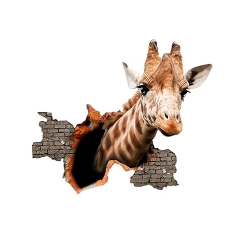 LuckyGGT 3D Giraffen Wandaufkleber Abnehmbares Wandbild Cartoon Tier Fenster Kreative Wohnkultur Schlafzimmer Wohnzimmer 40 * 53cm LuckyGGT 3D Giraffen Wandaufkleber Abnehmbares Wandbild Cartoon Tier Fenster Kreative Wohnkultur Schlafzimmer Wohnzimmer 40 * 53cm von LuckyGGT