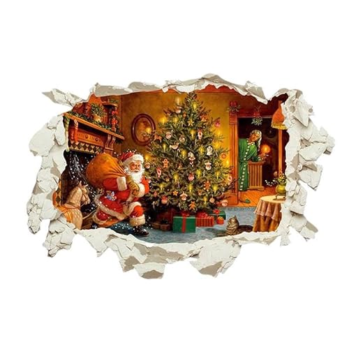 LuckyGGT Cartoon Weihnachtsmann Wandaufkleber Schlafzimmer Weihnachtsatmosphäre Hintergrunddekoration Selbstklebend 40 * 60cm LuckyGGT Cartoon Weihnachtsmann Wandaufkleber Schlafzimmer Weihnachtsatmosphäre Hintergrunddekoration Selbstklebend 40 * 60cm von LuckyGGT
