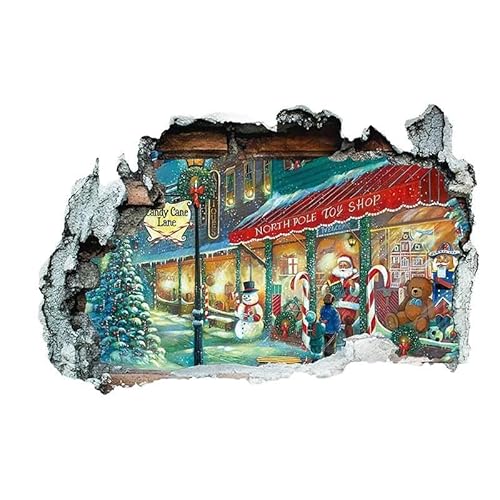 LuckyGGT Cartoon Weihnachtsmann Wandaufkleber Schlafzimmer Weihnachtsatmosphäre Hintergrunddekoration Selbstklebend 40 * 60cm LuckyGGT Cartoon Weihnachtsmann Wandaufkleber Schlafzimmer Weihnachtsatmosphäre Hintergrunddekoration Selbstklebend 40 * 60cm von LuckyGGT