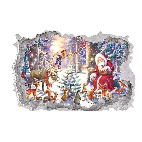LuckyGGT Cartoon Weihnachtsmann Wandaufkleber Schlafzimmer Weihnachtsatmosphäre Hintergrunddekoration Selbstklebend 40 * 60cm LuckyGGT Cartoon Weihnachtsmann Wandaufkleber Schlafzimmer Weihnachtsatmosphäre Hintergrunddekoration Selbstklebend 40 * 60cm von LuckyGGT