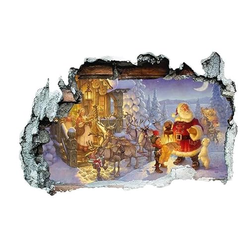 LuckyGGT Cartoon Weihnachtsmann Wandaufkleber Schlafzimmer Weihnachtsatmosphäre Hintergrunddekoration Selbstklebend 40 * 60cm LuckyGGT Cartoon Weihnachtsmann Wandaufkleber Schlafzimmer Weihnachtsatmosphäre Hintergrunddekoration Selbstklebend 40 * 60cm von LuckyGGT