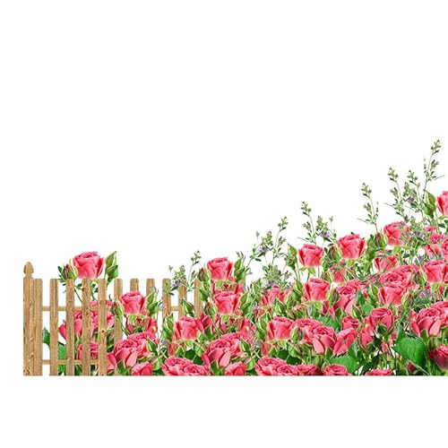 LuckyGGT Frische Blumen Zaun Wandaufkleber Schlafzimmer Wohnzimmer Eingang Haus Tür Dekorationsaufkleber 40 * 90cm LuckyGGT Frische Blumen Zaun Wandaufkleber Schlafzimmer Wohnzimmer Eingang Haus Tür Dekorationsaufkleber 40 * 90cm von LuckyGGT