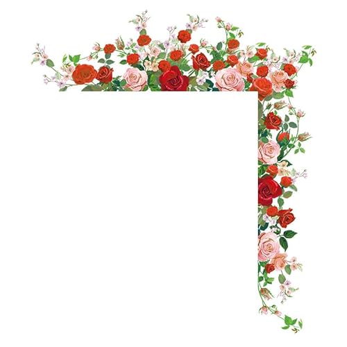 LuckyGGT Frischer Stil Blumen Grünes Blatt Wandaufkleber Schlafzimmer Wohnzimmer Eingang Haus Tür Dekorationsaufkleber 40 * 90cm LuckyGGT Frischer Stil Blumen Grünes Blatt Wandaufkleber Schlafzimmer Wohnzimmer Eingang Haus Tür Dekorationsaufkleber 40 * 90cm von LuckyGGT