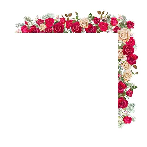 LuckyGGT Frischer Stil Rosenblume Grüne Blätter Wandaufkleber Schlafzimmer Wohnzimmer Eingang Haustür Dekorationsaufkleber 40 * 90cm LuckyGGT Frischer Stil Rosenblume Grüne Blätter Wandaufkleber Schlafzimmer Wohnzimmer Eingang Haustür Dekorationsaufkleber 40 * 90cm von LuckyGGT