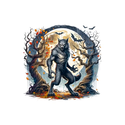 LuckyGGT Halloween Aufkleber Wohnzimmer Schlafzimmer Wanddekoration Malerei Horror Werwolf Wandbild Mondlicht Nacht Wand Aufkleber 30 * 30cm LuckyGGT Halloween Aufkleber Wohnzimmer Schlafzimmer Wanddekoration Malerei Horror Werwolf Wandbild Mondlicht Nacht Wand Aufkleber 30 * 30cm von LuckyGGT
