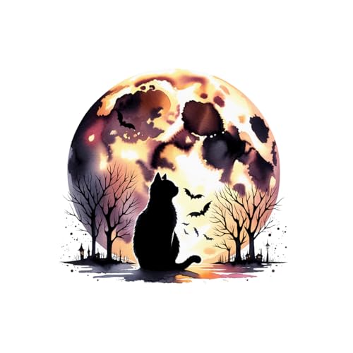 LuckyGGT Horror Aufkleber Wohnzimmer Festival Tür Aufkleber Dekorative Gemälde Halloween Katze Vollmond Fledermaus Wand Aufkleber 30 * 30cm LuckyGGT Horror Aufkleber Wohnzimmer Festival Tür Aufkleber Dekorative Gemälde Halloween Katze Vollmond Fledermaus Wand Aufkleber 30 * 30cm von LuckyGGT