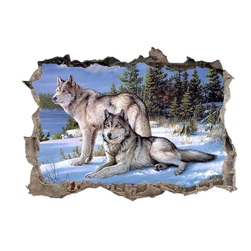 LuckyGGT Wandaufkleber Weißer Wolf Selbstklebender Wandaufkleber Wohnzimmer Schlafzimmer Raumdekoration TV Wand Hintergrund Wandtapete 40 * 60cm LuckyGGT Wandaufkleber Weißer Wolf Selbstklebender Wandaufkleber Wohnzimmer Schlafzimmer Raumdekoration TV Wand Hintergrund Wandtapete 40 * 60cm von LuckyGGT