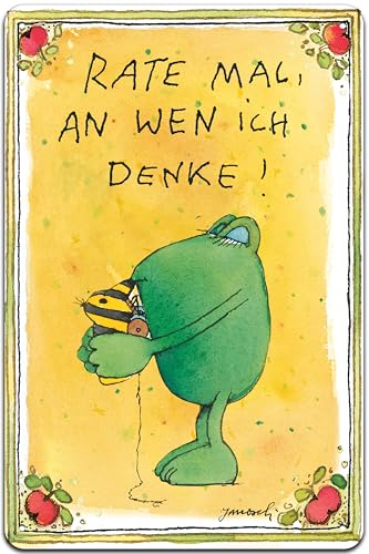 14 x 20 cm Blechschild, Wandschild, Türschild für das Kinderzimmer - lustiger Spruch Kinderbuch Motiv passend für Janosch Fans und Liebhaber 14 x 20 cm Blechschild, Wandschild, Türschild für das Kinderzimmer - lustiger Spruch Kinderbuch Motiv passend für Janosch Fans und Liebhaber von LuckyLinde