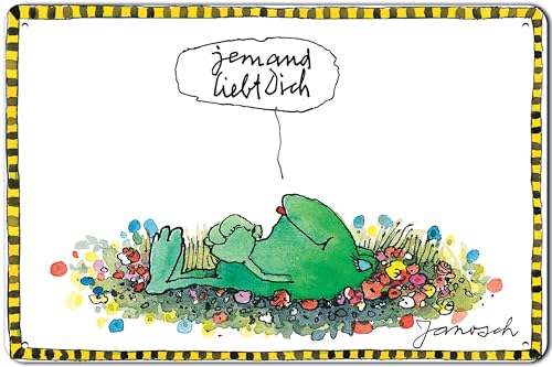 14 x 20 cm Blechschild, Wandschild, Türschild für das Kinderzimmer - lustiger Spruch Kinderbuch Motiv passend für Janosch Fans und Liebhaber von LuckyLinde