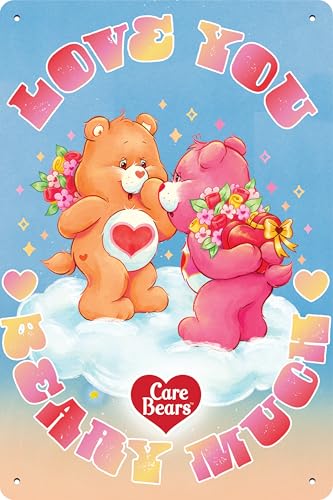 LUCKYLINDE Blechschild passend für Glücksbärchis Fans – 80er Jahre Zeichentrick Hab-Dich-Lieb Bärchis – Care Bears Retro Schild, Fernseh, TV Serie Schild, 20 x 30 cm (Love You!) LUCKYLINDE Blechschild passend für Glücksbärchis Fans – 80er Jahre Zeichentrick Hab-Dich-Lieb Bärchis – Care Bears Retro Schild, Fernseh, TV Serie Schild, 20 x 30 cm (Love You!) von LuckyLinde