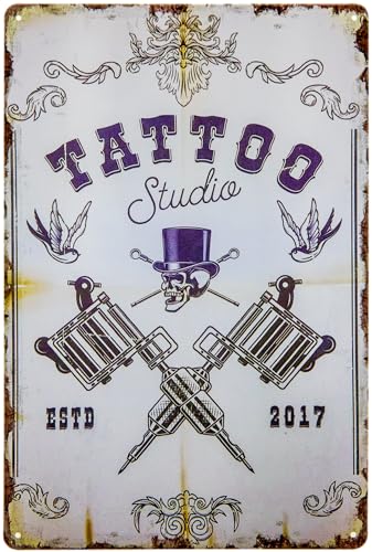 30 x 20 cm Blechschild für Tattoo Fans, Tätowierer, Tattoo Studio, Deko Schild von LuckyLinde