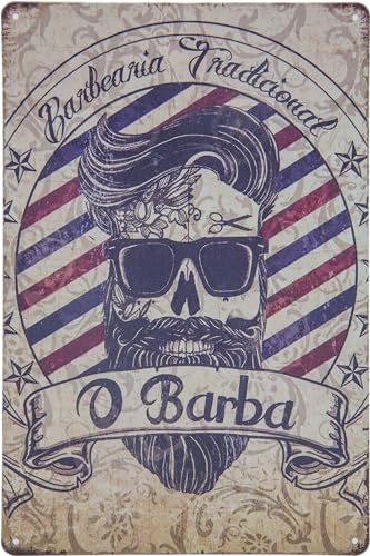 30 x 20 cm Retro Blechschild – Barber Shop Vintage – Deko Schild für Friseur, Barbier, Coiffeuer, Hairstylist und Zuhause 30 x 20 cm Retro Blechschild – Barber Shop Vintage – Deko Schild für Friseur, Barbier, Coiffeuer, Hairstylist und Zuhause von LuckyLinde