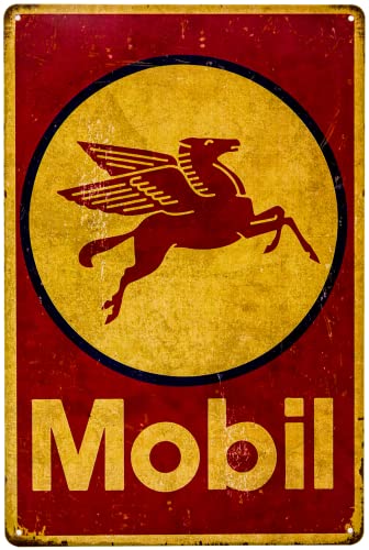 LUCKYLINDE Blechschild passend für 76 Fans, Deko Werkstatt, Garagen Tankstelle Rallye Auto Oldtimer Schild 20 x 30 cm (Mobil) von LuckyLinde