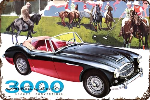 LUCKYLINDE Retro Blechschild passend für AUSTIN HEALEY Oldtimer Fans und Liebhaber, Werkstatt und Garagen Schild, 20 x 30 cm - 3000 V2 LUCKYLINDE Retro Blechschild passend für AUSTIN HEALEY Oldtimer Fans und Liebhaber, Werkstatt und Garagen Schild, 20 x 30 cm - 3000 V2 von LuckyLinde