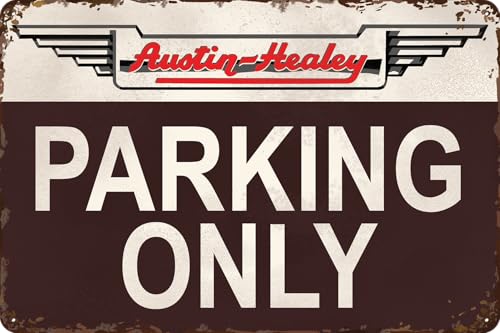 LUCKYLINDE Retro Blechschild passend für AUSTIN HEALEY Oldtimer Fans und Liebhaber, Werkstatt und Garagen Schild, 20 x 30 cm - Parking Only LUCKYLINDE Retro Blechschild passend für AUSTIN HEALEY Oldtimer Fans und Liebhaber, Werkstatt und Garagen Schild, 20 x 30 cm - Parking Only von LuckyLinde