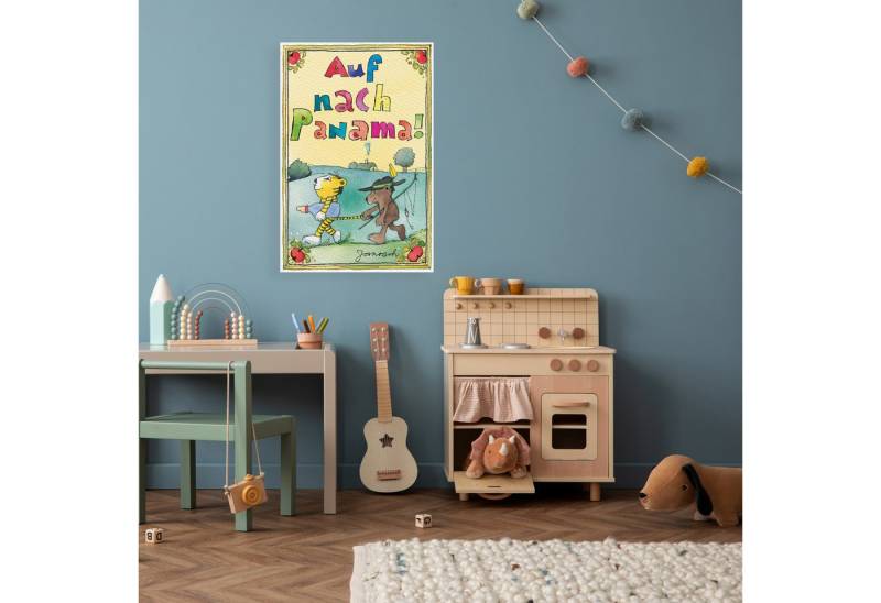 LuckyLinde Leinwandbild Auf nach Panama!, (1 St), Exklusive JANOSCH Kindermotive von LuckyLinde