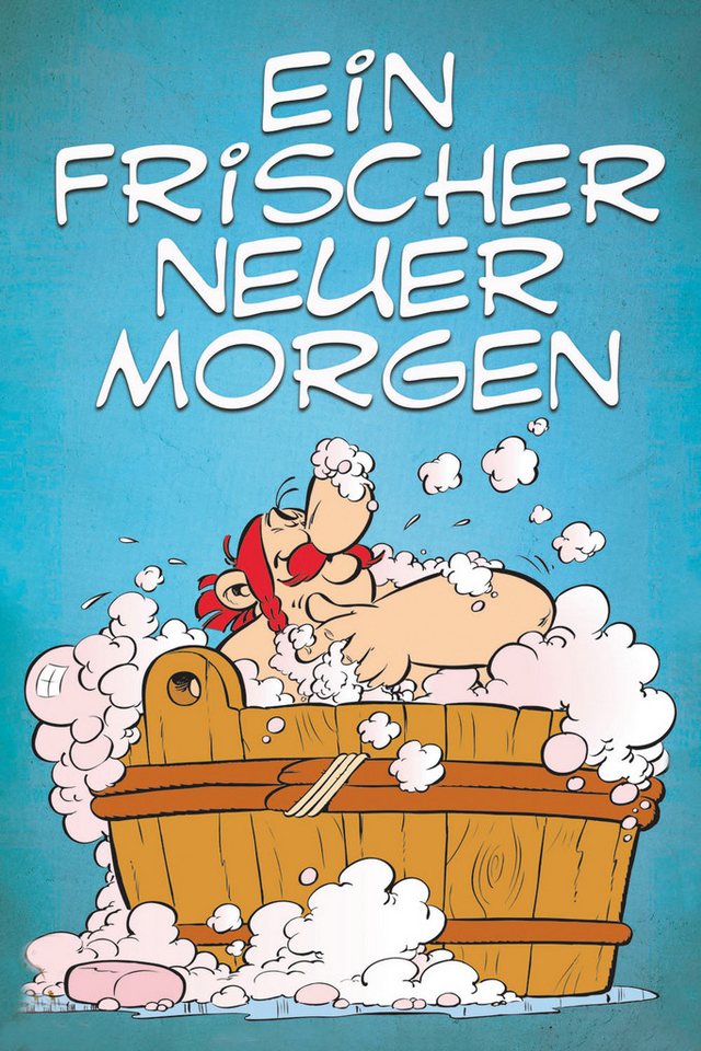 LuckyLinde Leinwandbild Obelix Ein frischer neuer Morgen, Cartoon, Comic, Fantasy, Figuren, Film, Filmfiguren (1 St), Canvasbild Wanddeko Bild zum Film "Kampf der Häuptlinge" von LuckyLinde