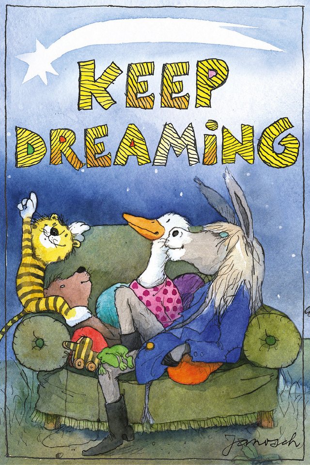 LuckyLinde Wanddekoobjekt Der kleine Bär und der kleine Tiger mit Freunden (1 St), Exklusive JANOSCH Kindermotive, Stahlschild von LuckyLinde