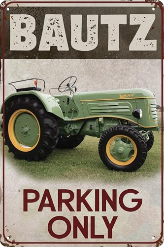 Wetterfestes Traktor Parkplatz Hinweisschild - Parking Only passend für Bautz Traktor, Trekker, Schlepper, Bulldog Liebhaber, Sammler und Schrauber, 30x20 cm Wetterfestes Traktor Parkplatz Hinweisschild - Parking Only passend für Bautz Traktor, Trekker, Schlepper, Bulldog Liebhaber, Sammler und Schrauber, 30x20 cm von LuckyLinde